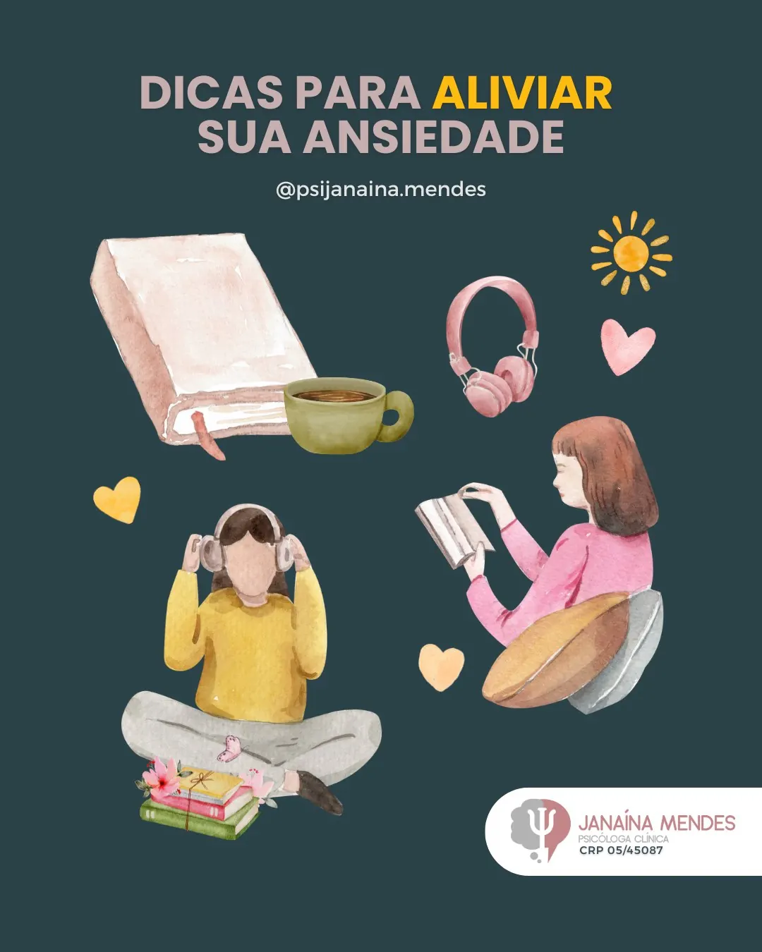 Dicas para aliviar sua ansiedade no dia a dia