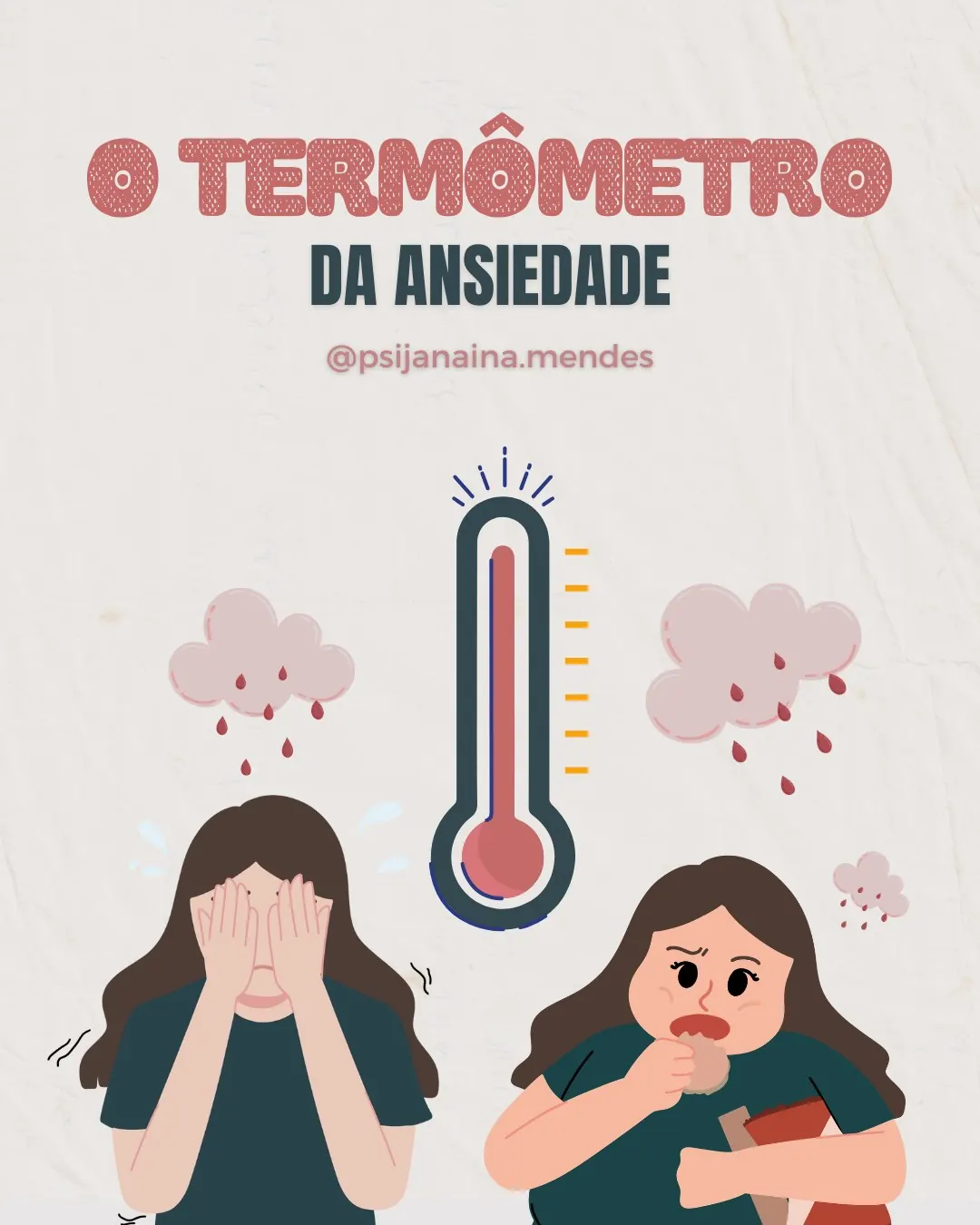 Slide 1 de 6: O termômetro da ansiedade: em que nível você está?